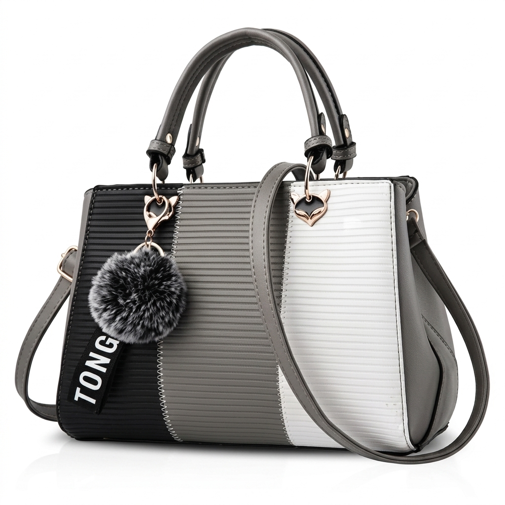 Stylish Color Block Handbag for Women