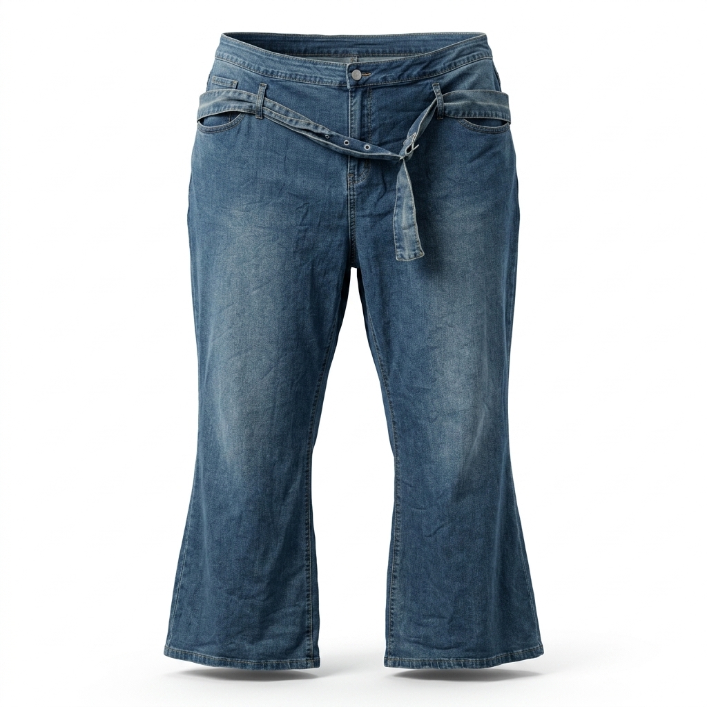 Women's High-Waist Wide Leg Denim Jeans
