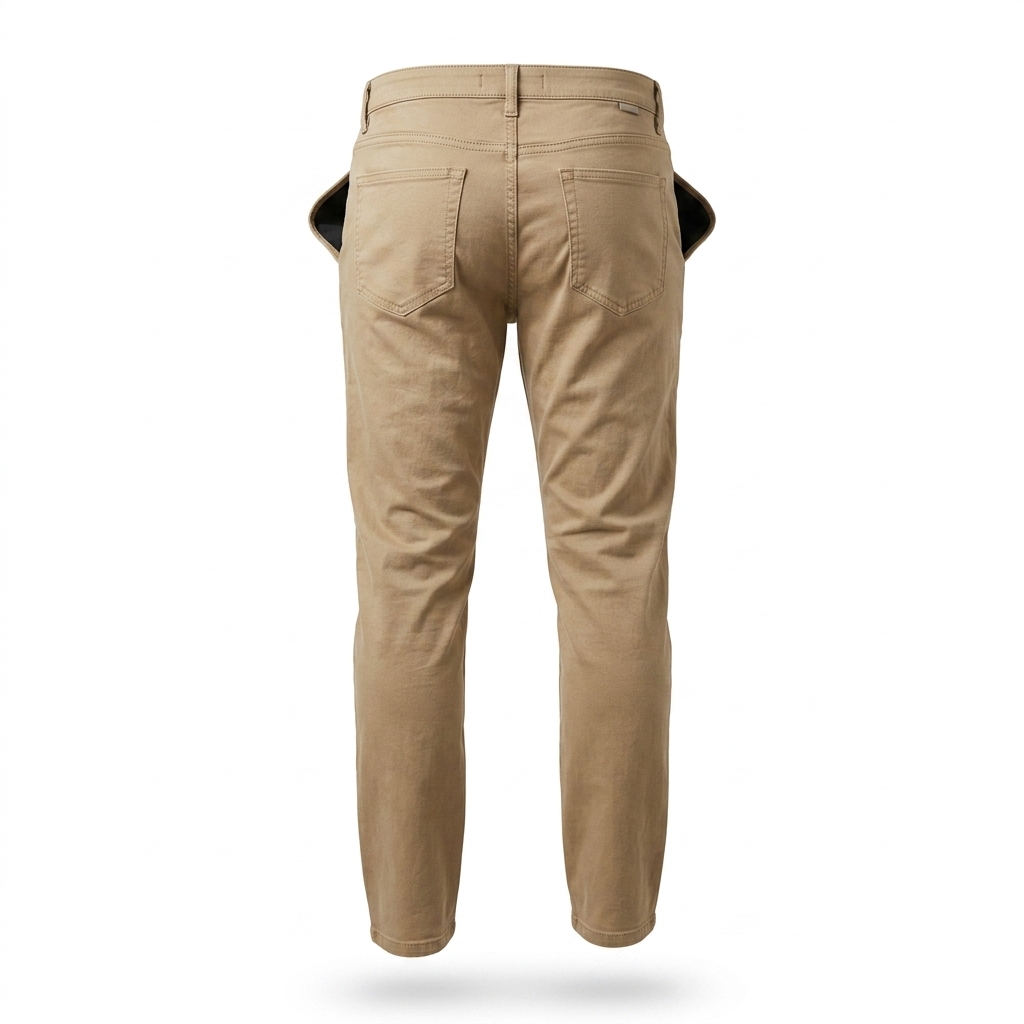 Men's Khaki Slim Fit Chino Pants | Casual Wear