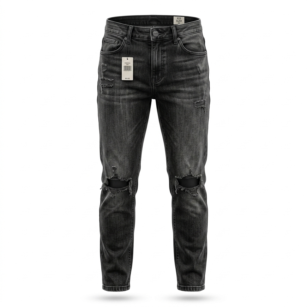 Men's Distressed Slim Fit Jeans