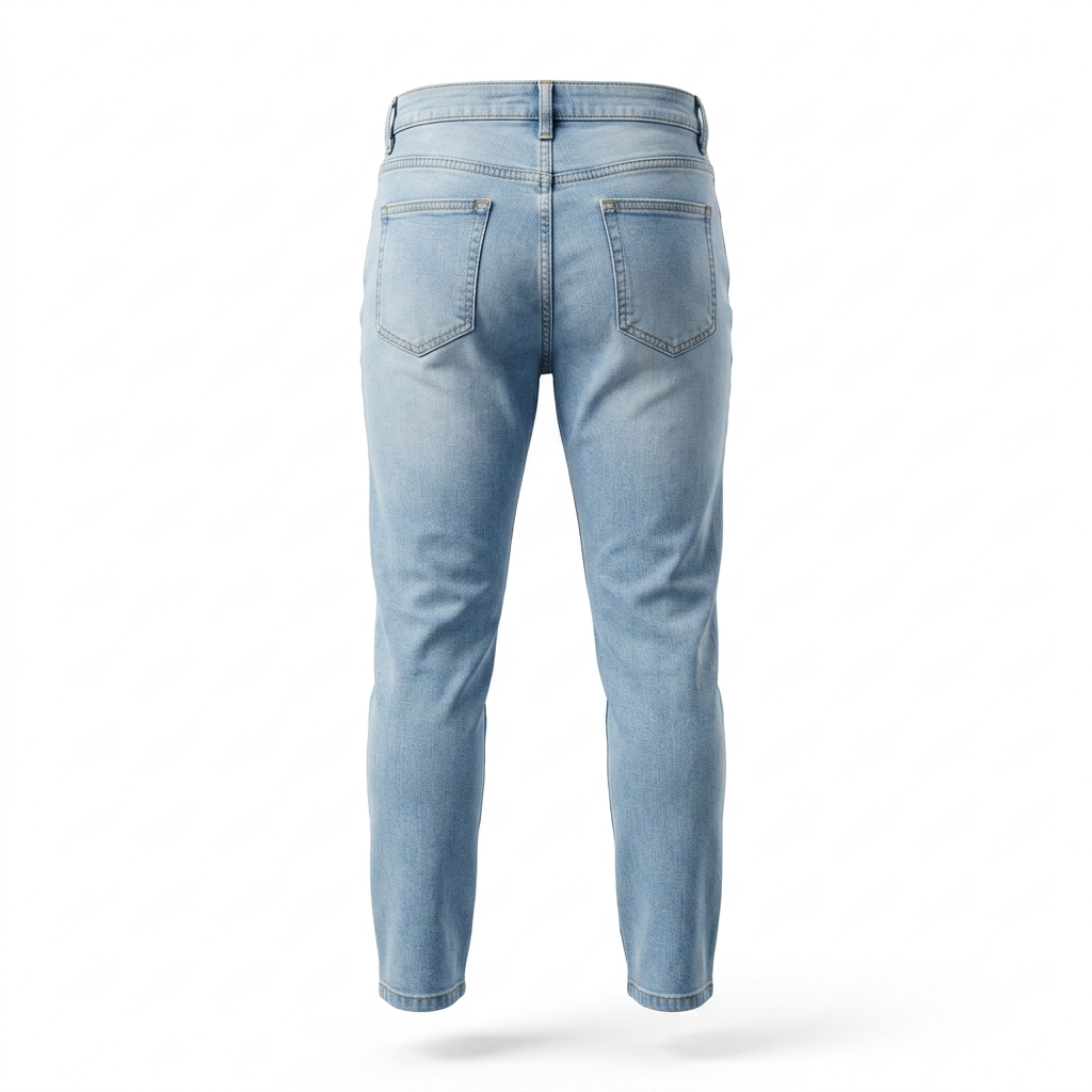 Men's Light Blue Slim Fit Denim Jeans