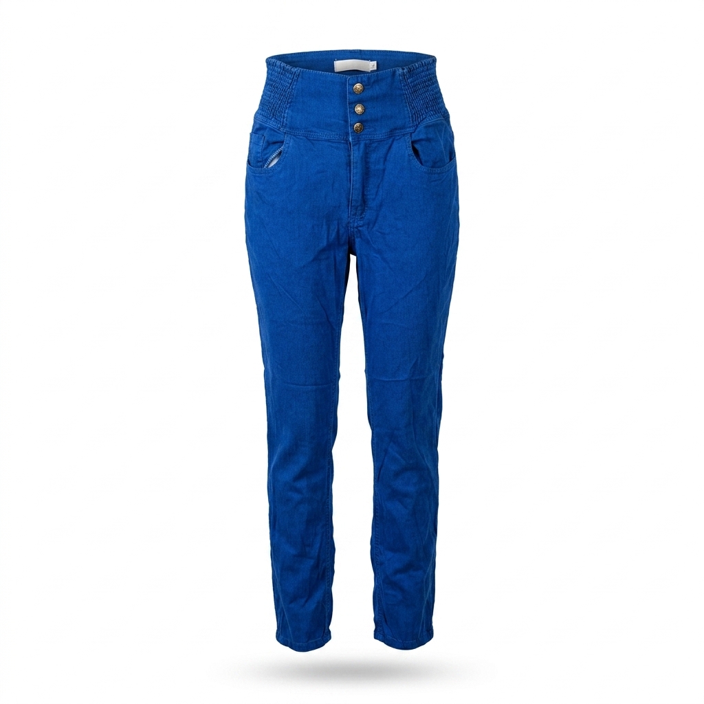 Women's High-Waist Blue Jeans