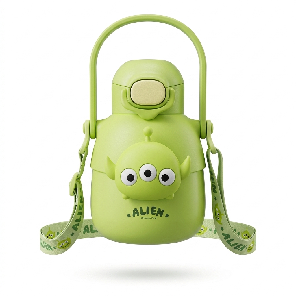 Alien Print Kids Sling Bag with Bottle Holder
