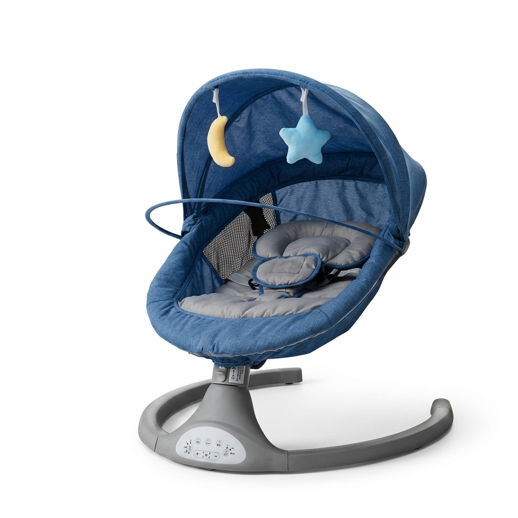 Baby Swing Bouncer with Star Print Canopy
