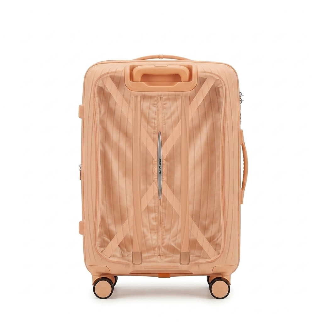 Red Tape Peach Hard Shell Spinner Luggage Suitcase