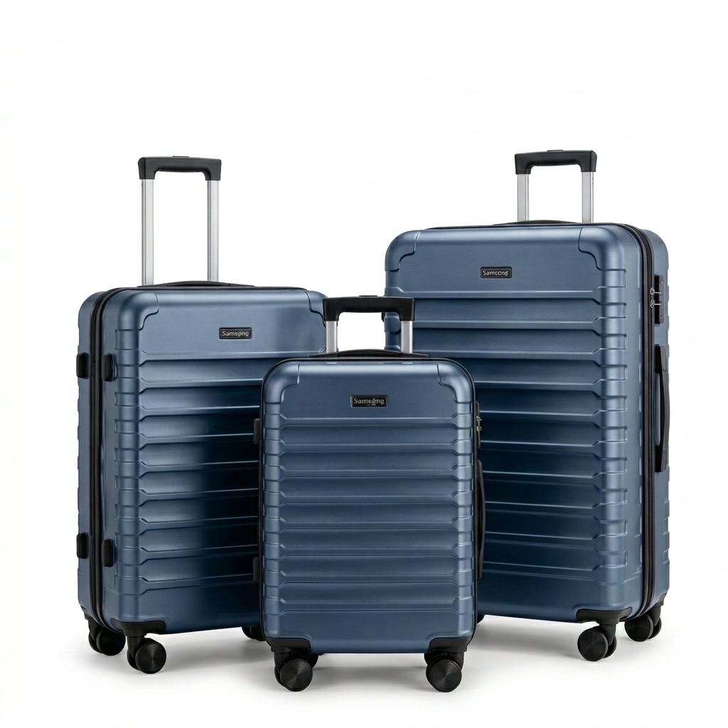 Samseng Hardside Luggage 3-Piece Set with Spinner Wheels