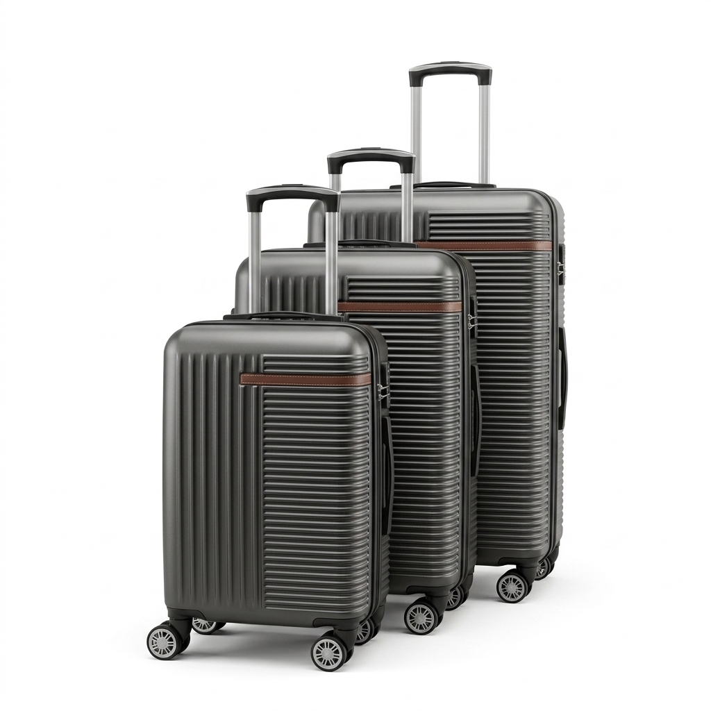 Generic Hard-Shell Luggage Spinner Suitcase Set of 3