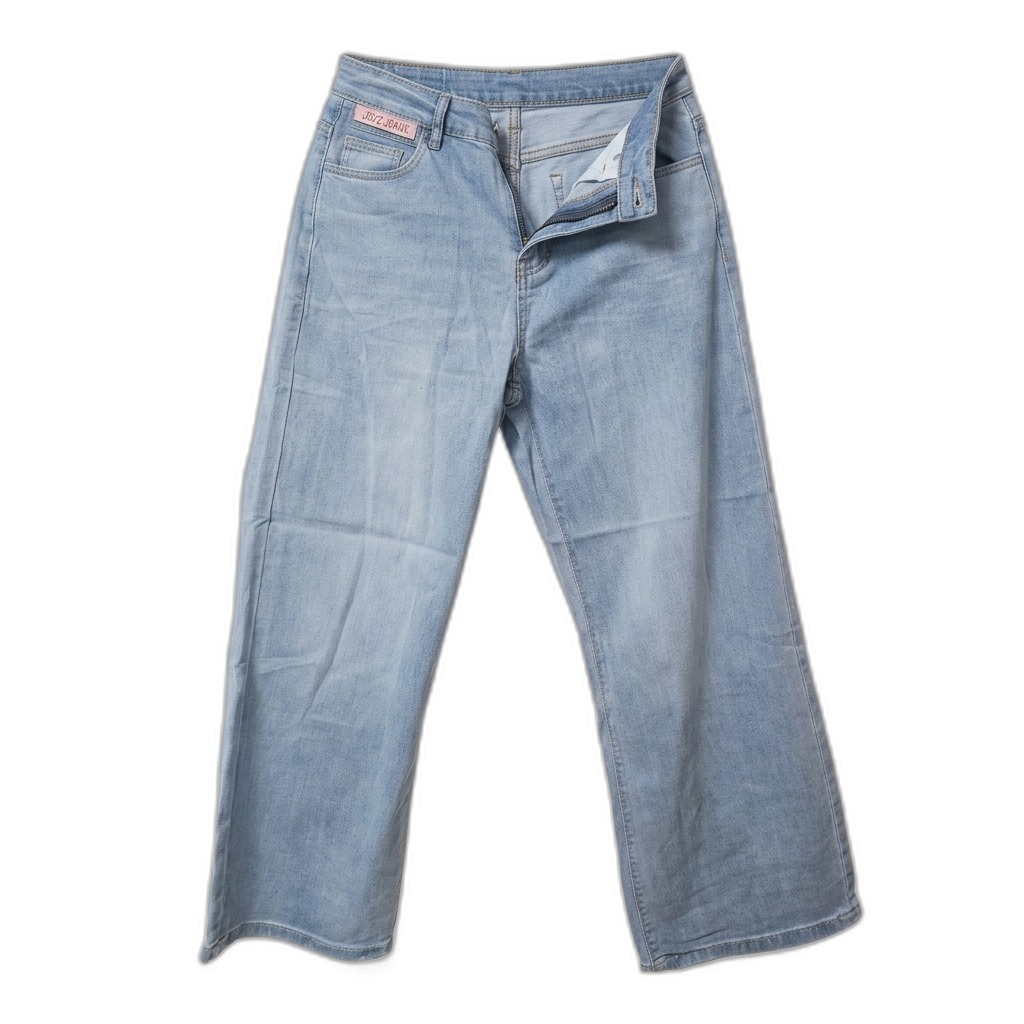 Light Blue Wide Leg Jeans for Women
