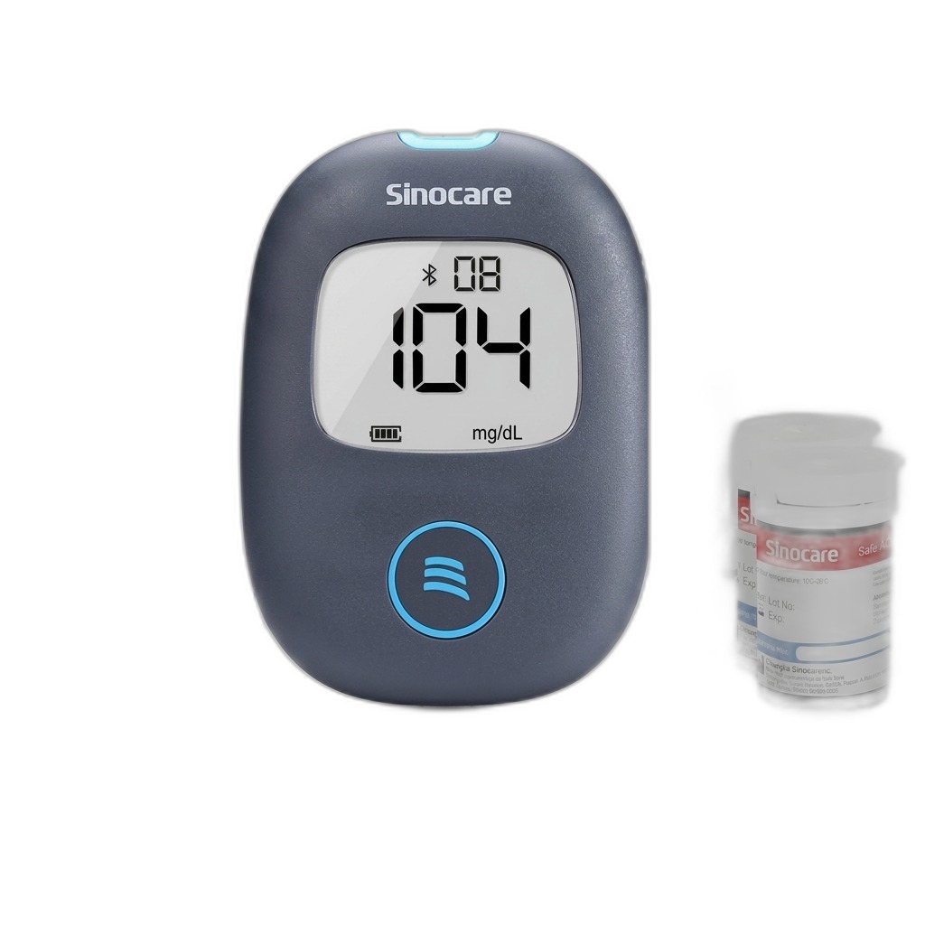 Sinocare Blood Glucose Monitor Kit with Strips & Lancets