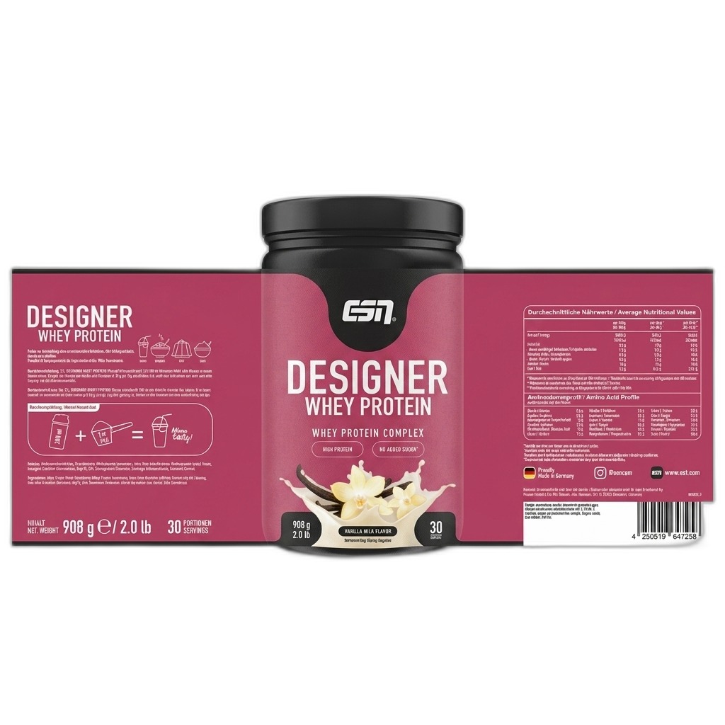 ESN Designer Whey Protein | Vanilla Flavor