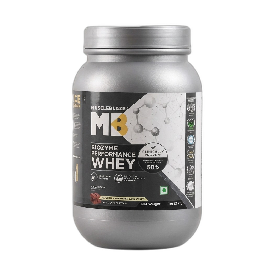 MuscleBlaze Biozyme Performance Whey Protein 1kg
