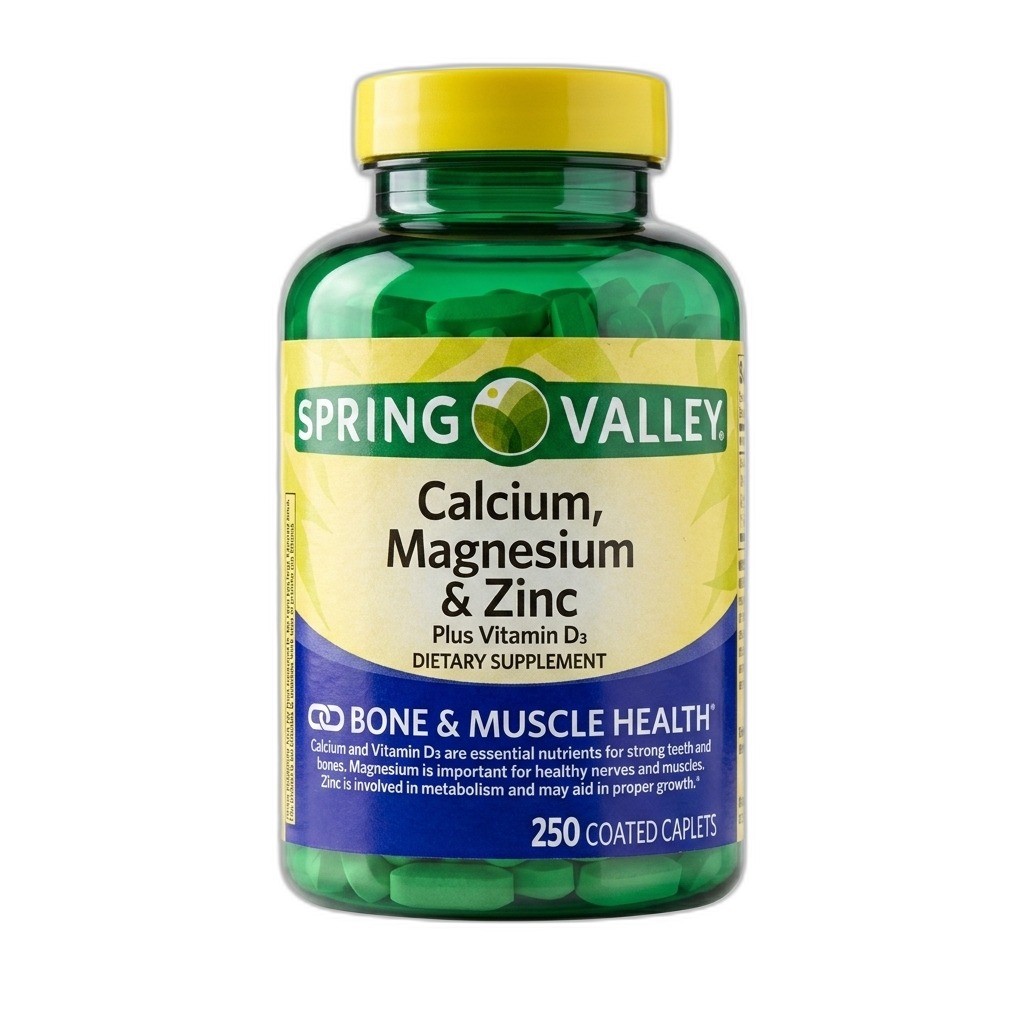 Spring Valley Calcium Magnesium Zinc D3 Supplement