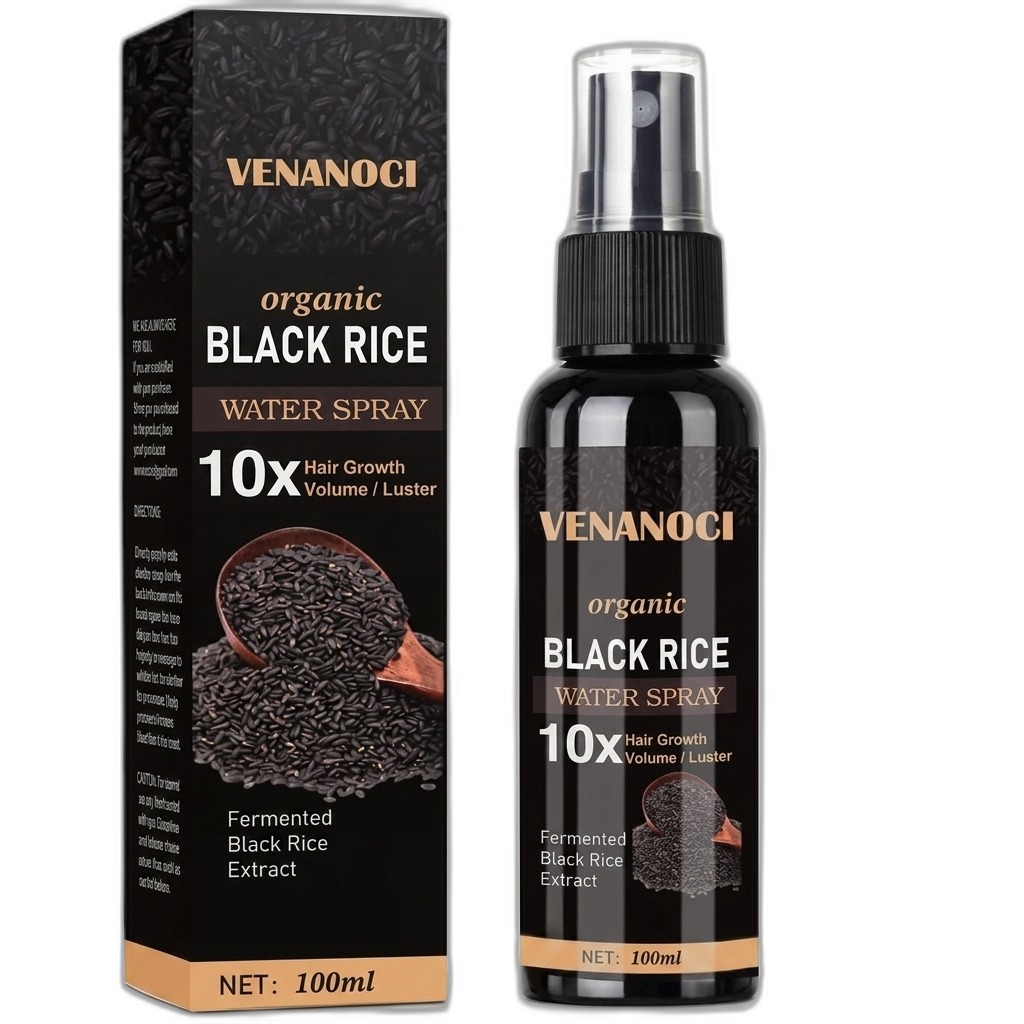 VENANOCI Organic Black Rice Water Spray for Hair Growth