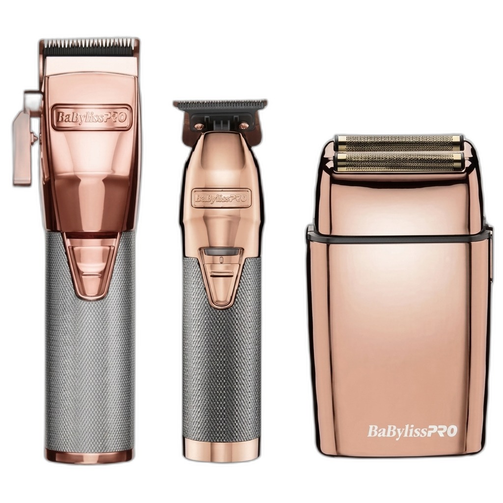 BaBylissPRO Rose Gold FX Clipper Trimmer Shaver Set