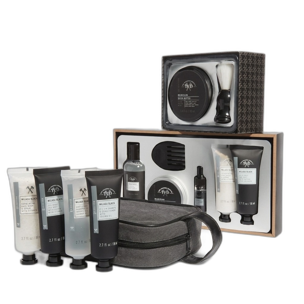 TYD Milagu Black Men's Grooming Kit | Premium Skincare