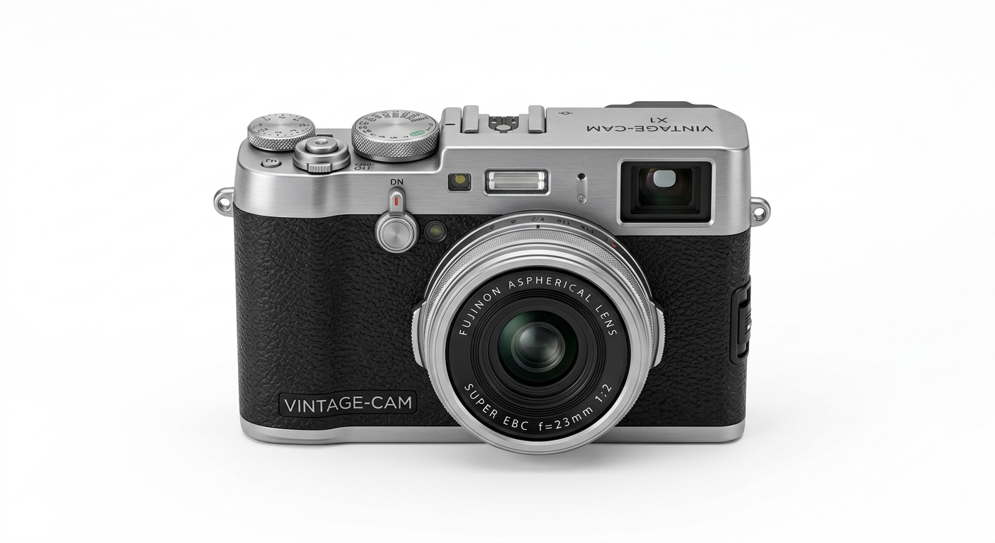 Stylish Compact Digital Camera Blue & White