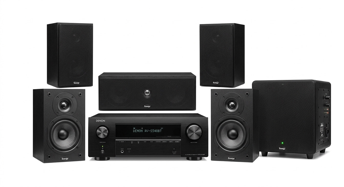 Denon 5.1 Ch Home Theater System with Energy Speakers