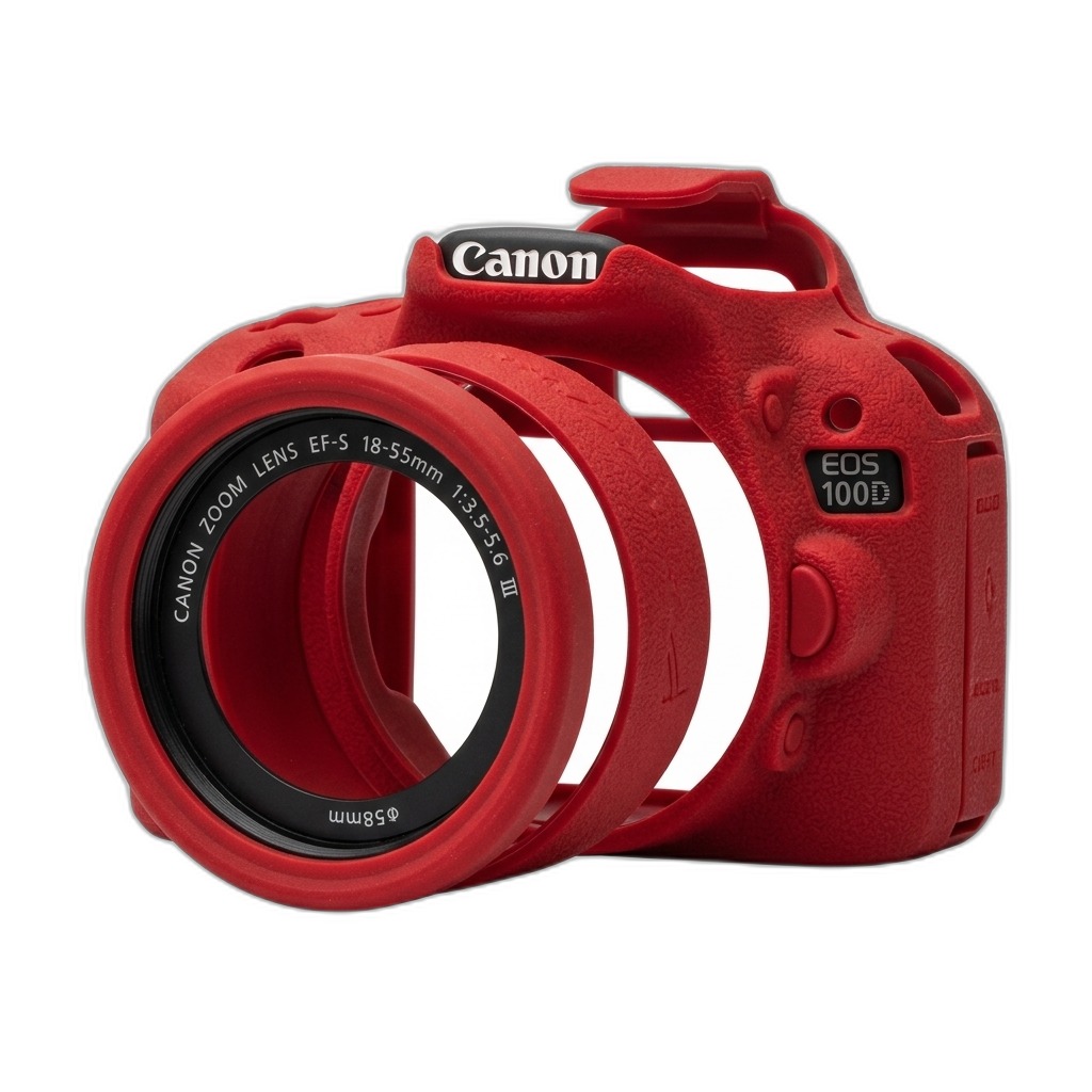Red Silicone Camera Case for Canon EOS 100D