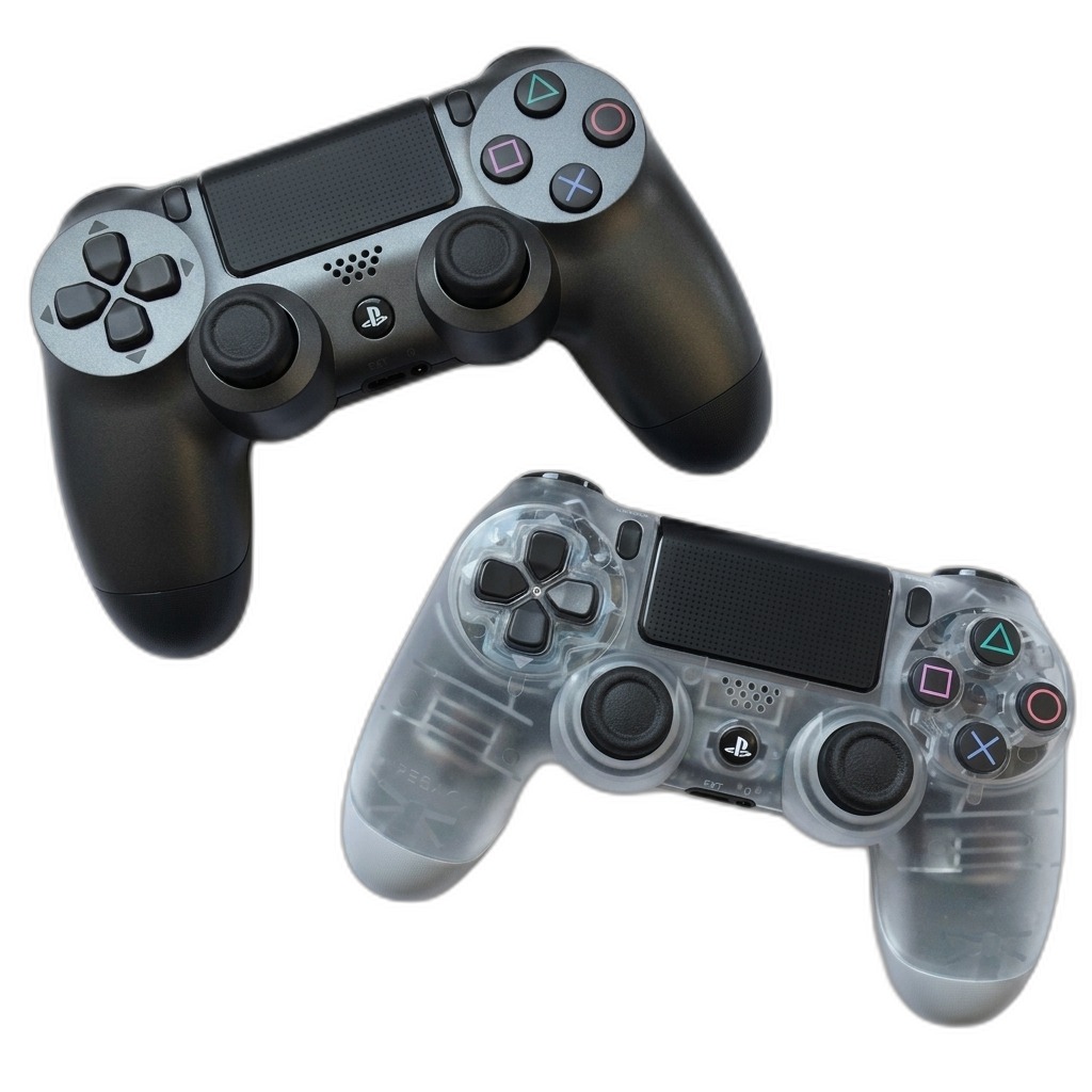 PS4 DualShock 4 Wireless Controllers Black & Crystal