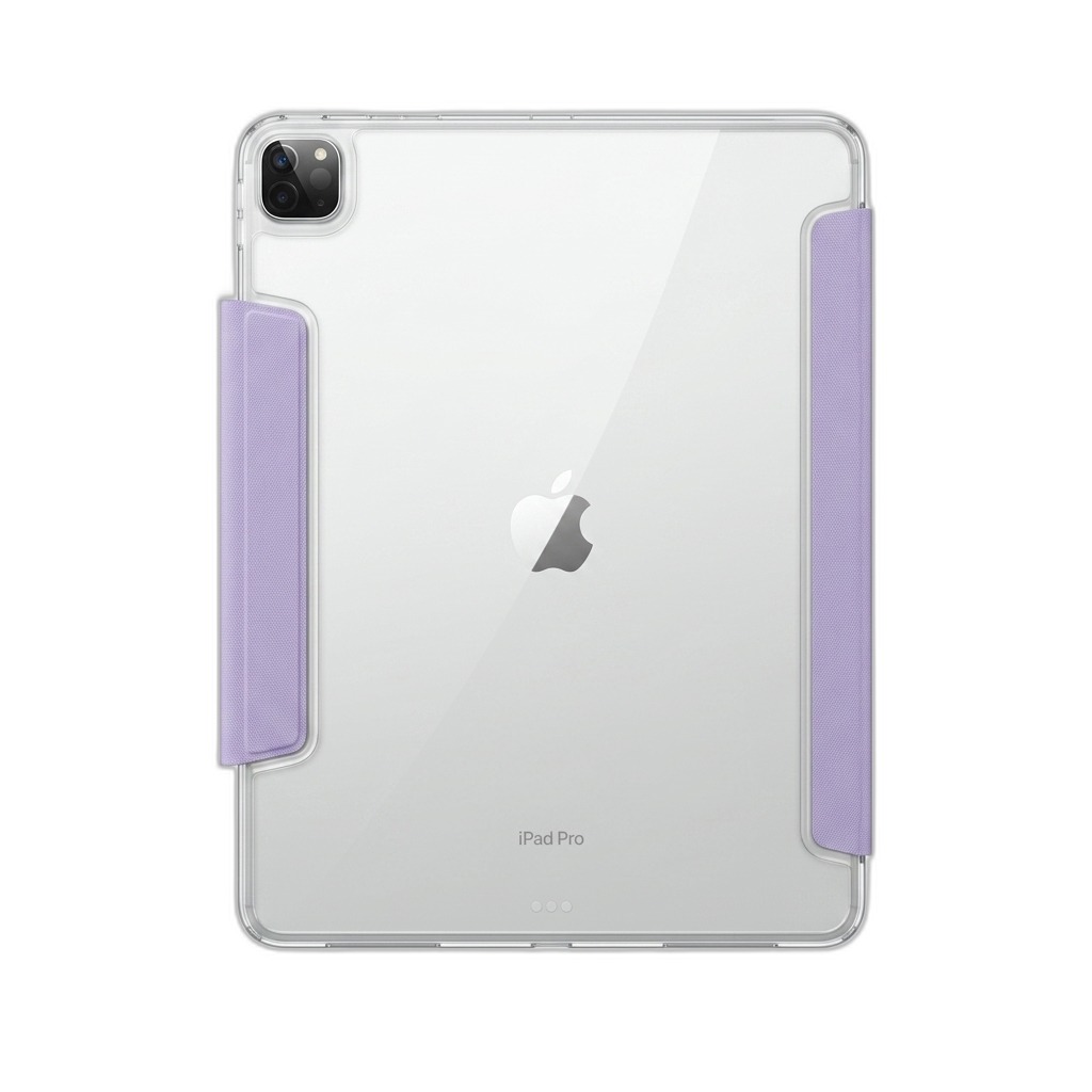 iPad Pro Clear Case with Purple Smart Cover