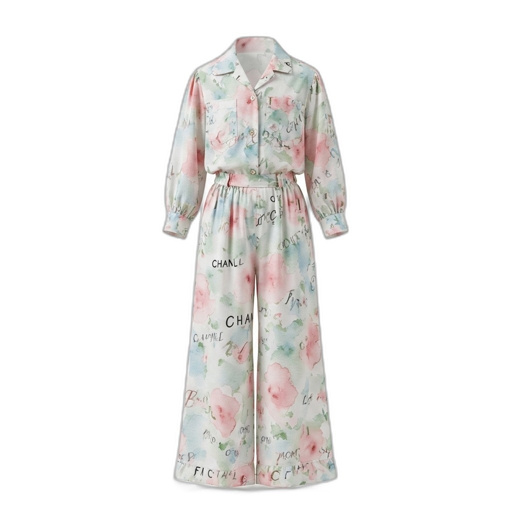 Women's Floral Print Pajama Set