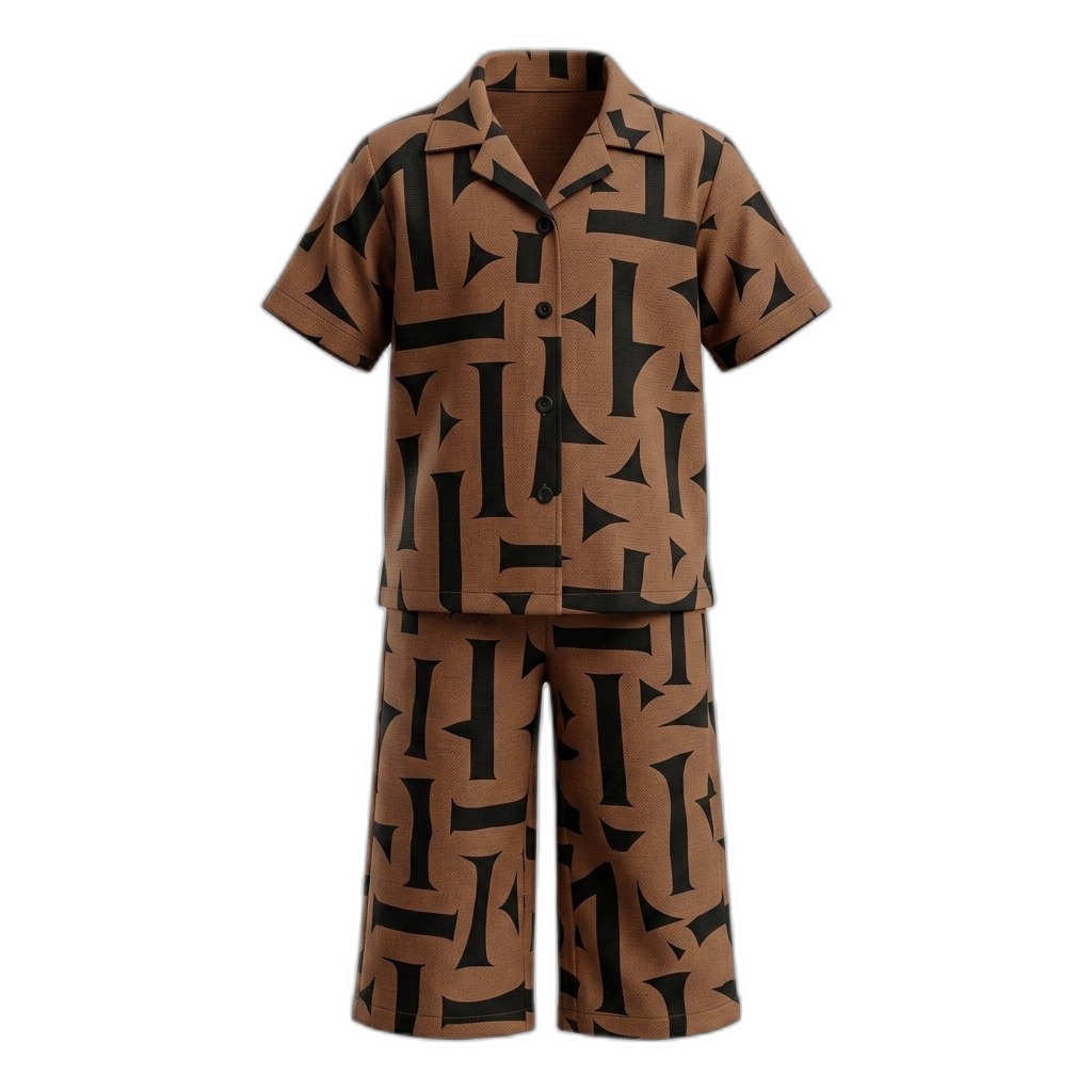 Abstract Print Co-ord Set for Women