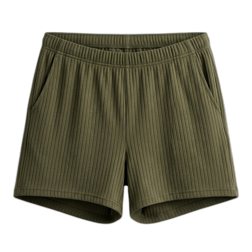Women's Ribbed Knit Lounge Shorts