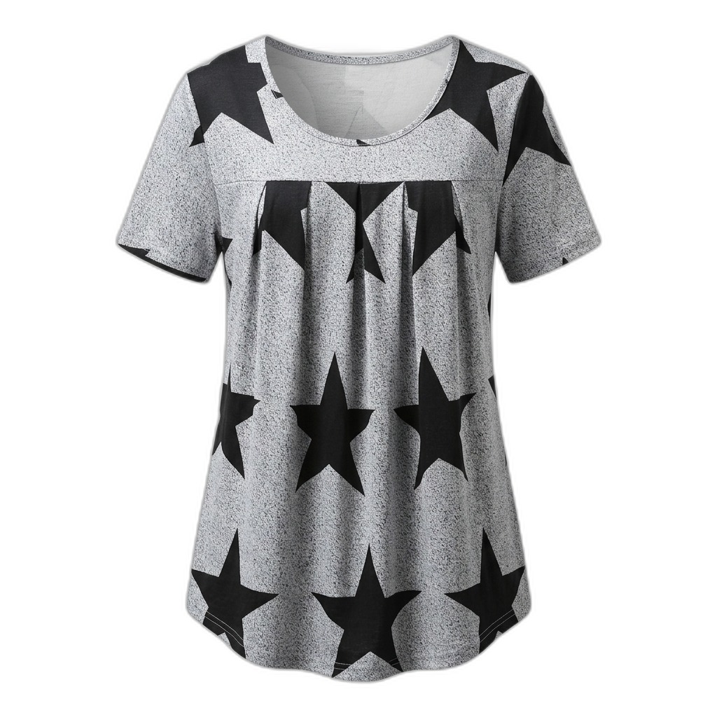 Women's Star Print T-Shirt | Casual Top