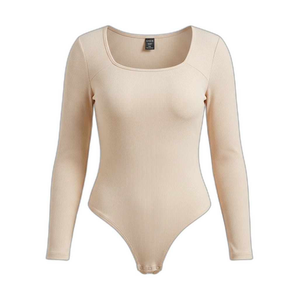 Women's Ribbed Square Neck Bodysuit