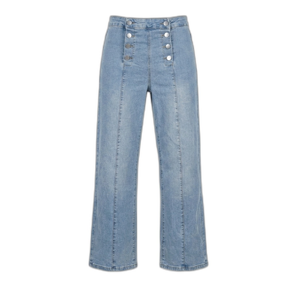 Women's High-Waist Wide Leg Denim Jeans