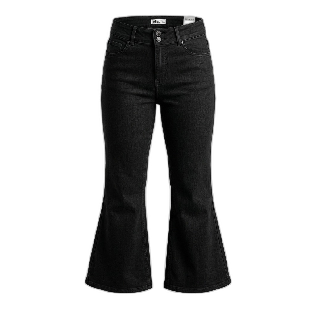 Women's Black Flared Jeans | High-Waist