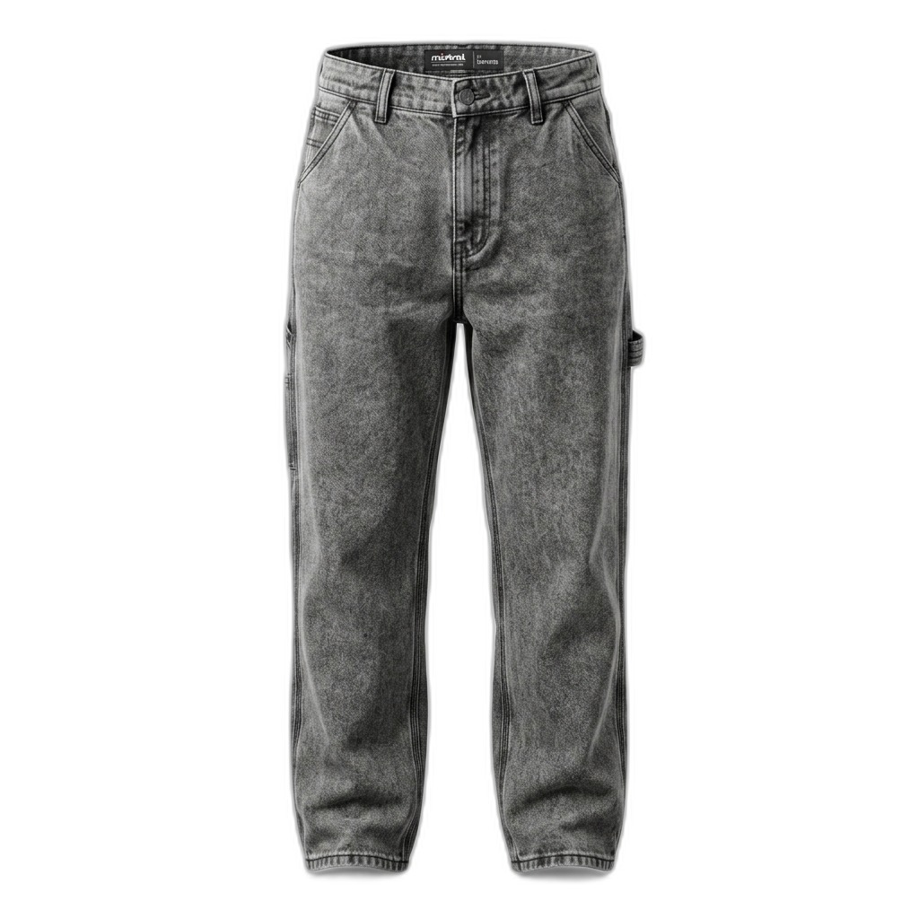 Men's Acid Wash Carpenter Jeans