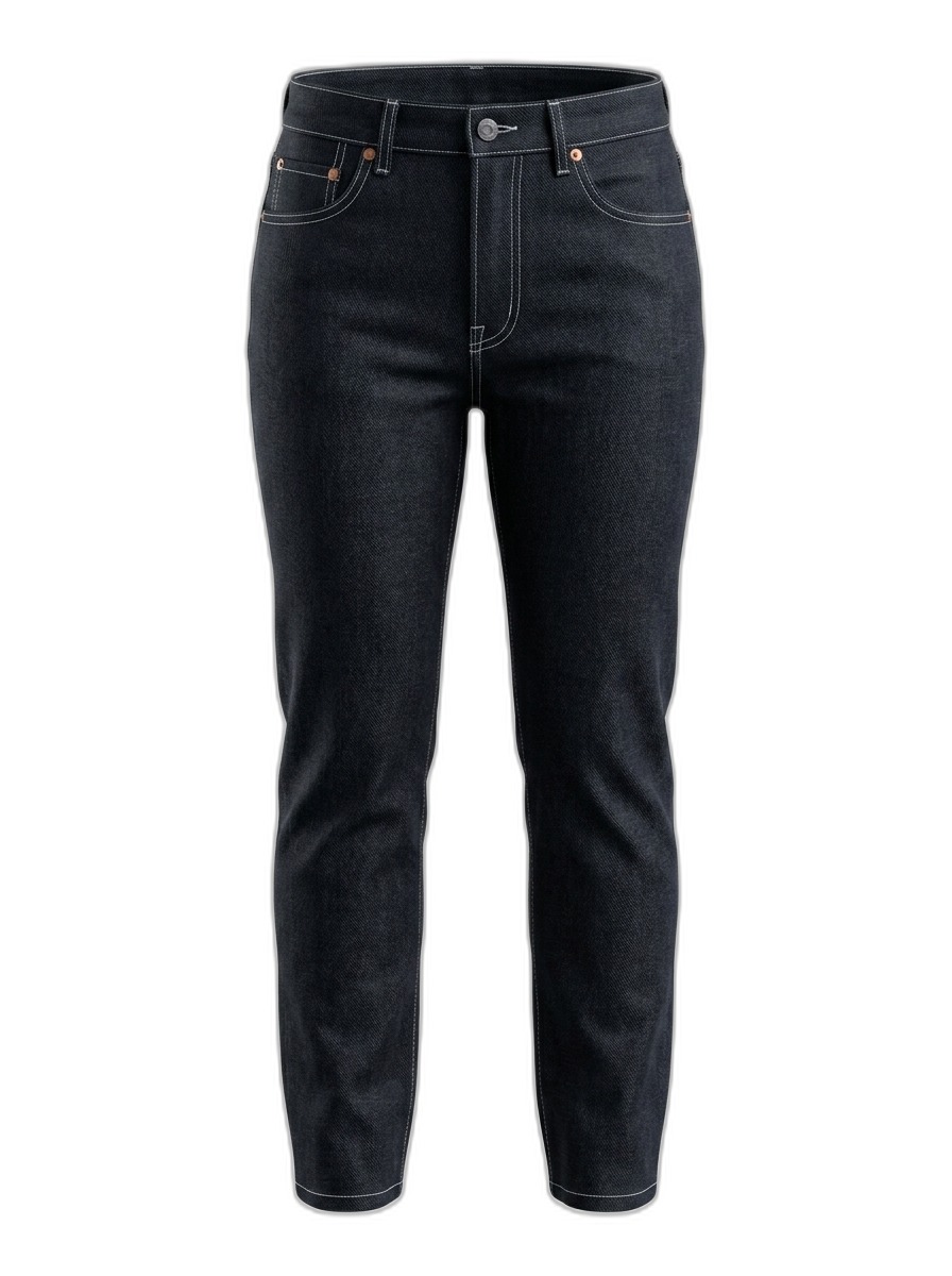 Unisex Dark Wash Straight Fit Jeans