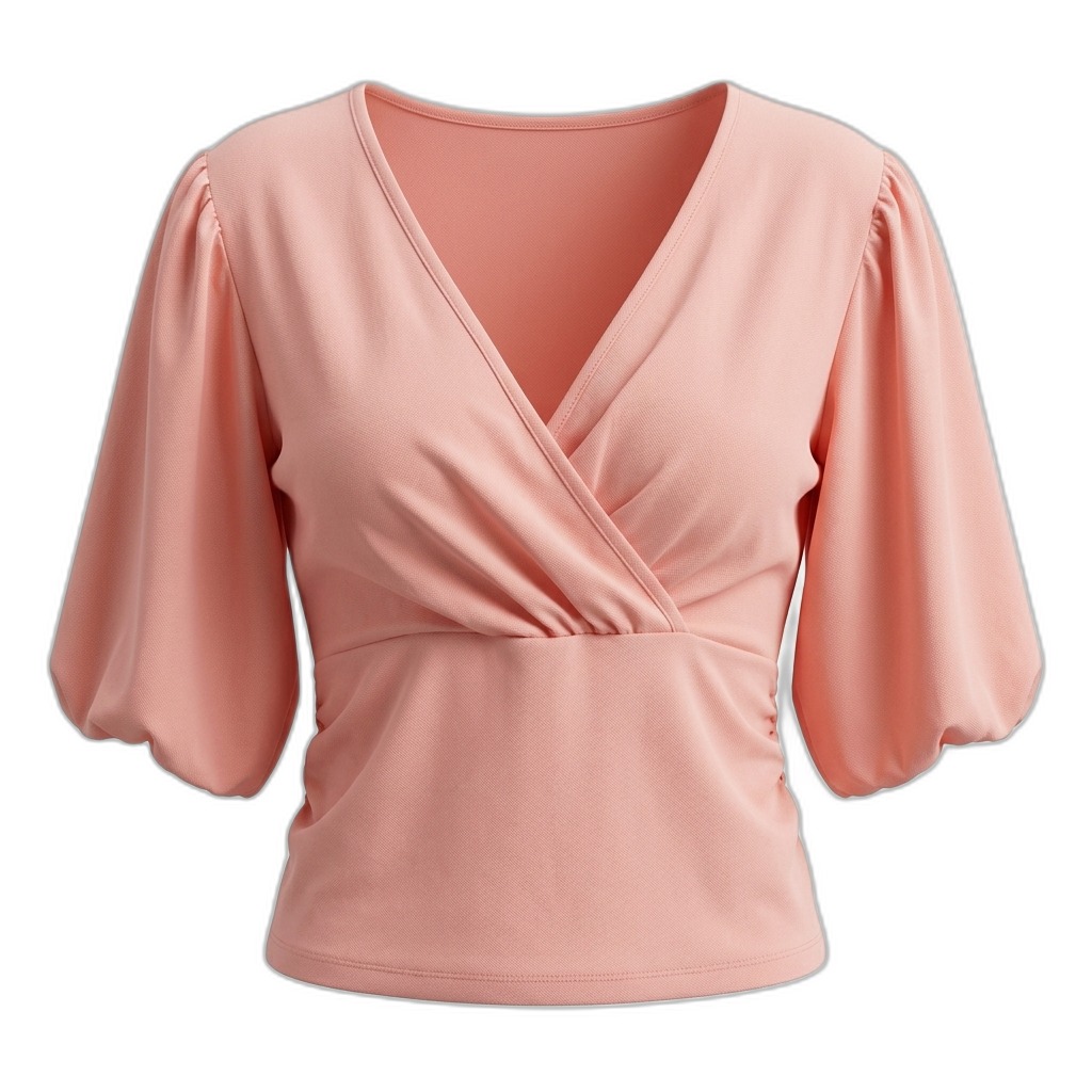 Pink Dolman Sleeve Relaxed Fit Top for Women