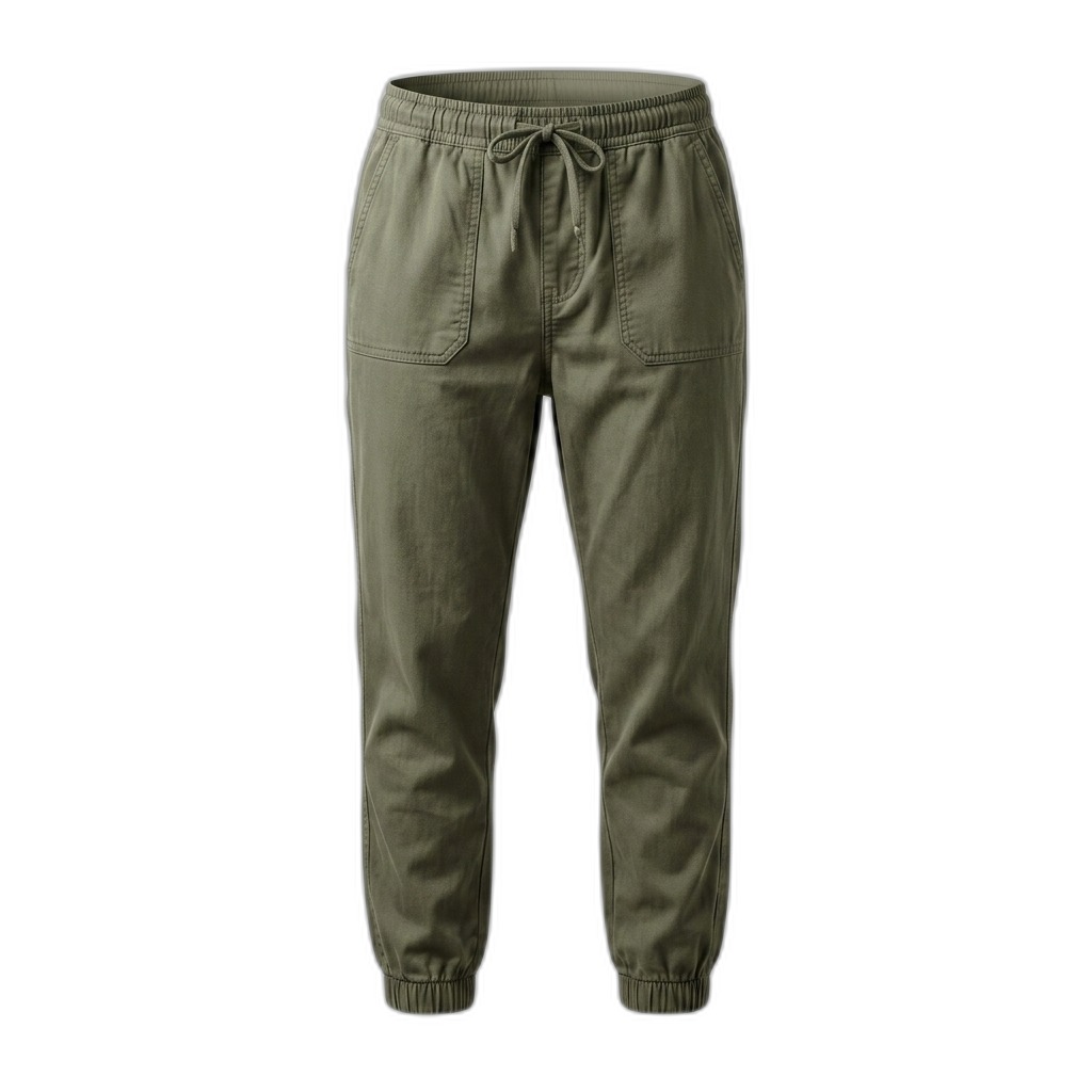 Men's Olive Green Jogger Pants for Casual Wear