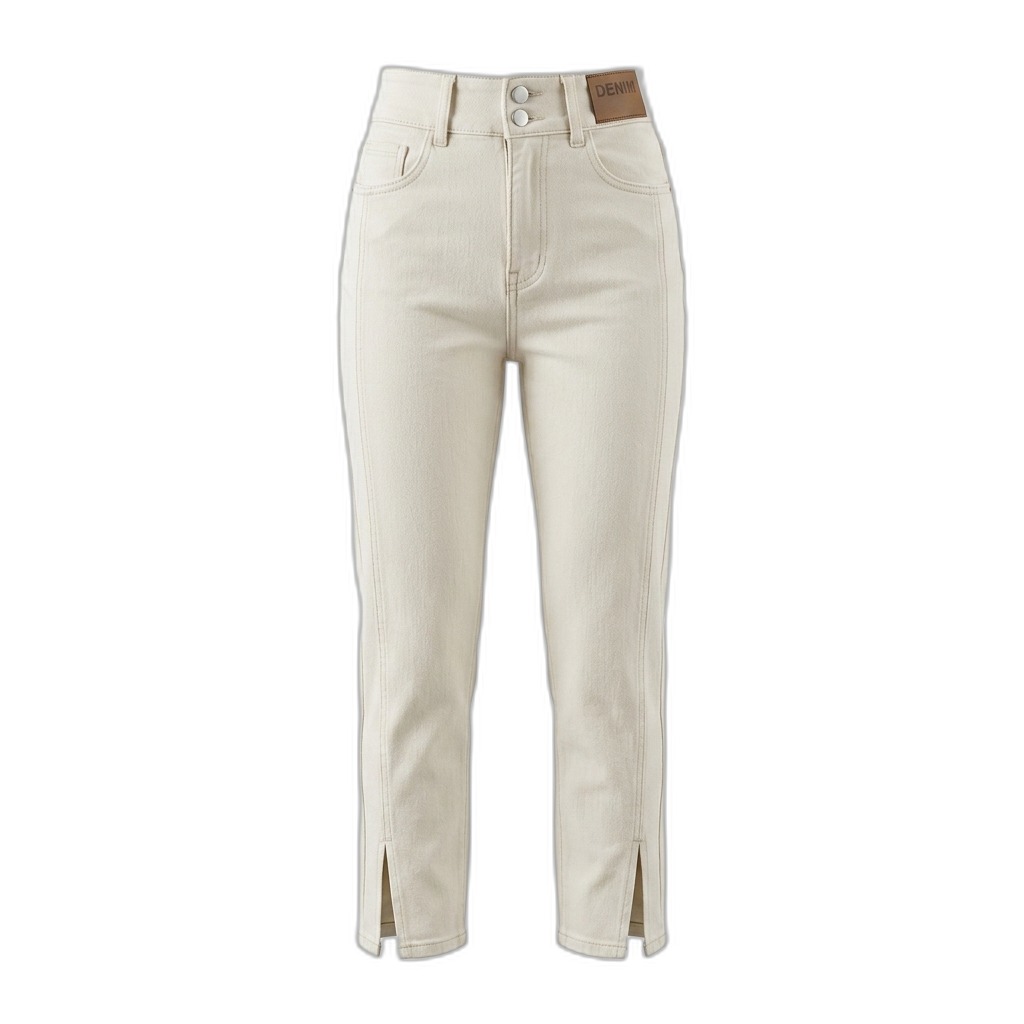 Women's High-Waist Straight Leg Denim Jeans