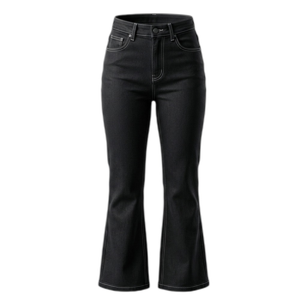 Black Flare Jeans | High-Waist Denim