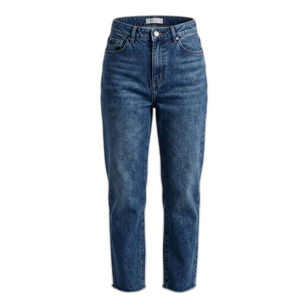 Women's High-Waist Straight Leg Jeans