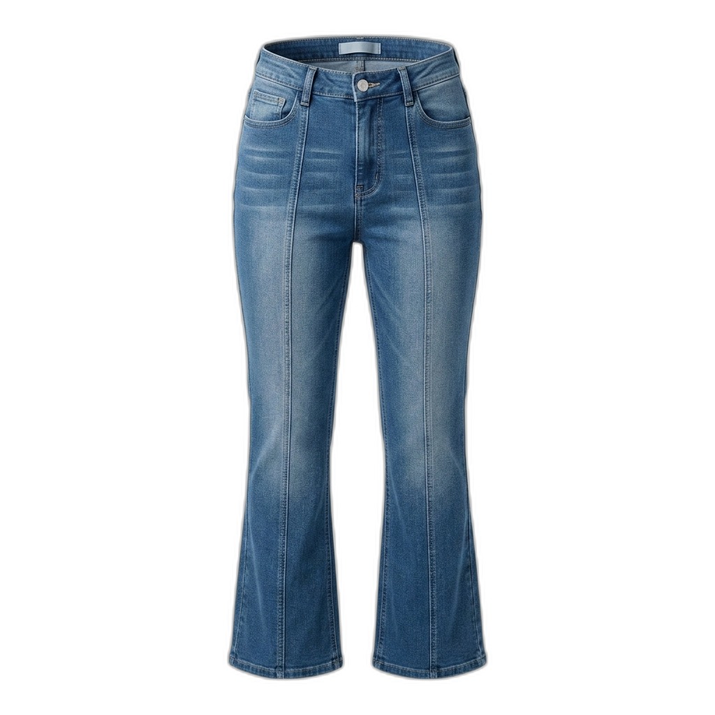 Women's Flared Denim Jeans | Front Seam