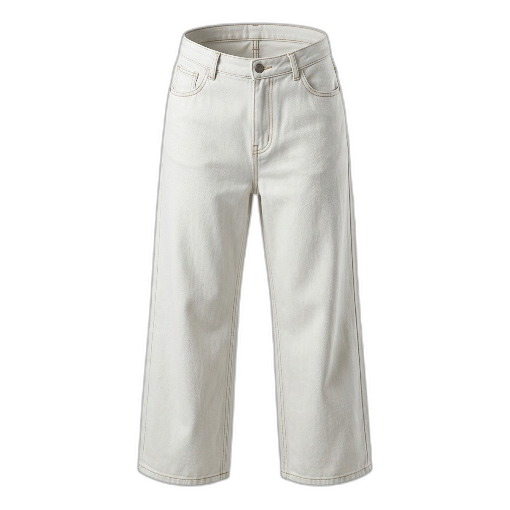Women's Off-White Wide Leg Jeans