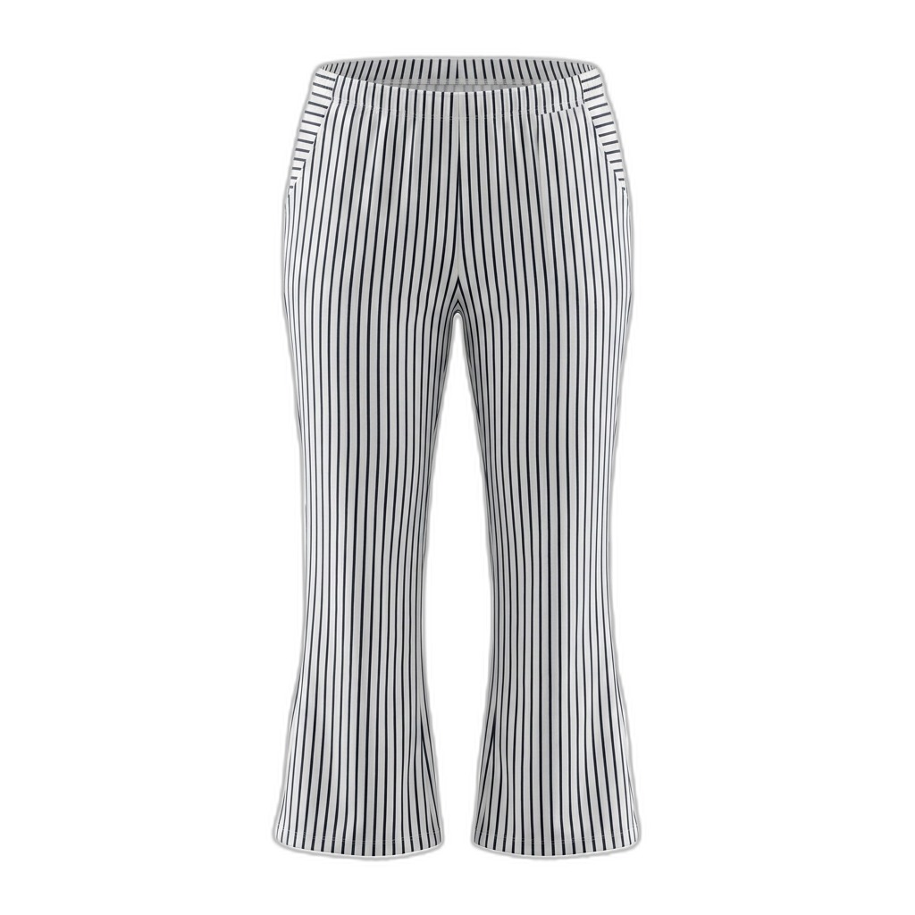 Women's Striped Flared Pants for Casual Wear