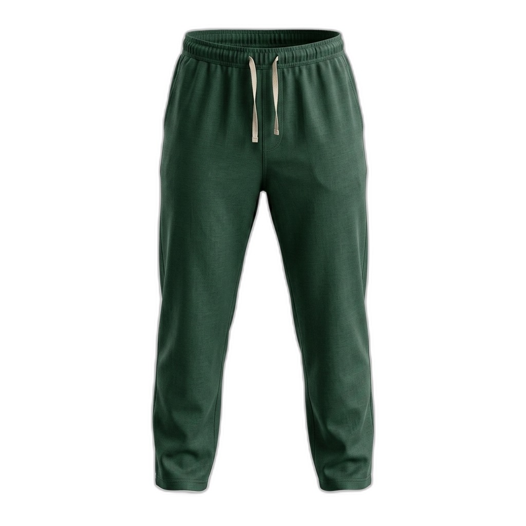 Men's Dark Green Drawstring Sweatpants