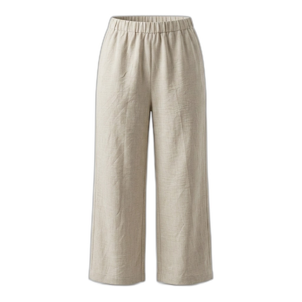 Women's Linen Blend Wide Leg Pants