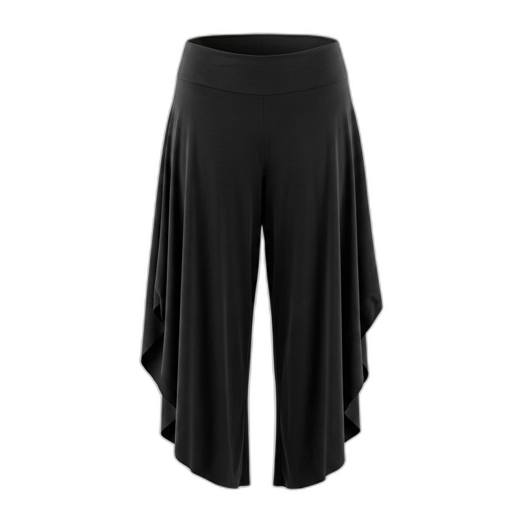 Women's Flowy Wide Leg Cropped Pants