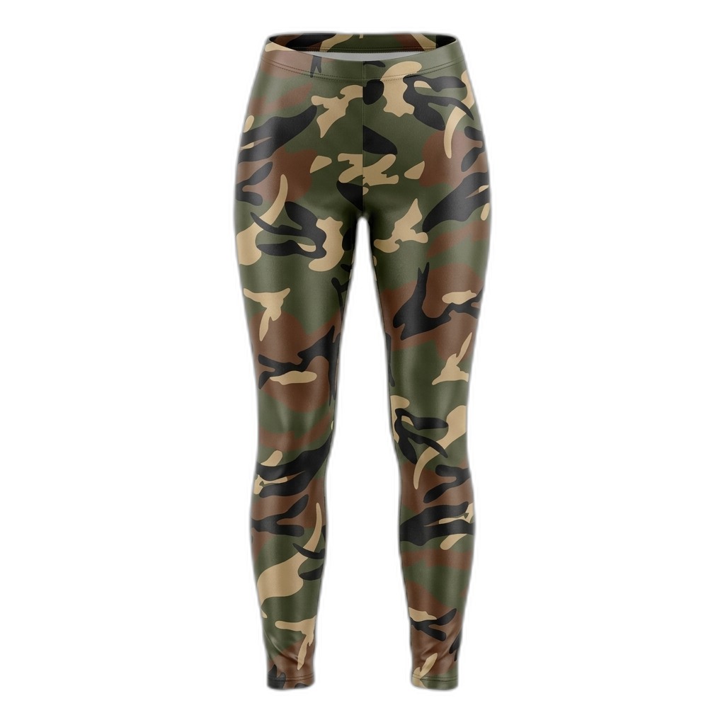 Camouflage Print Leggings for Women