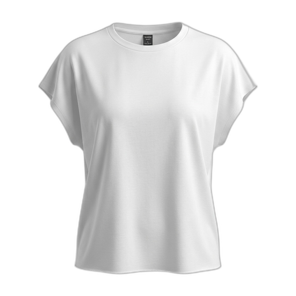 Women's White Dolman Sleeve T-Shirt