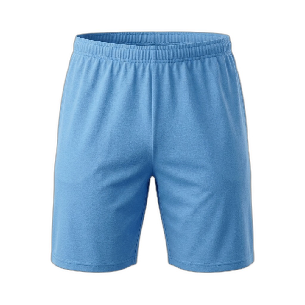 Men's Light Blue Casual Shorts