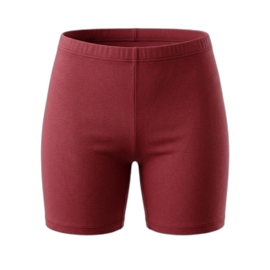 Women's Maroon Cycling Shorts | Activewear