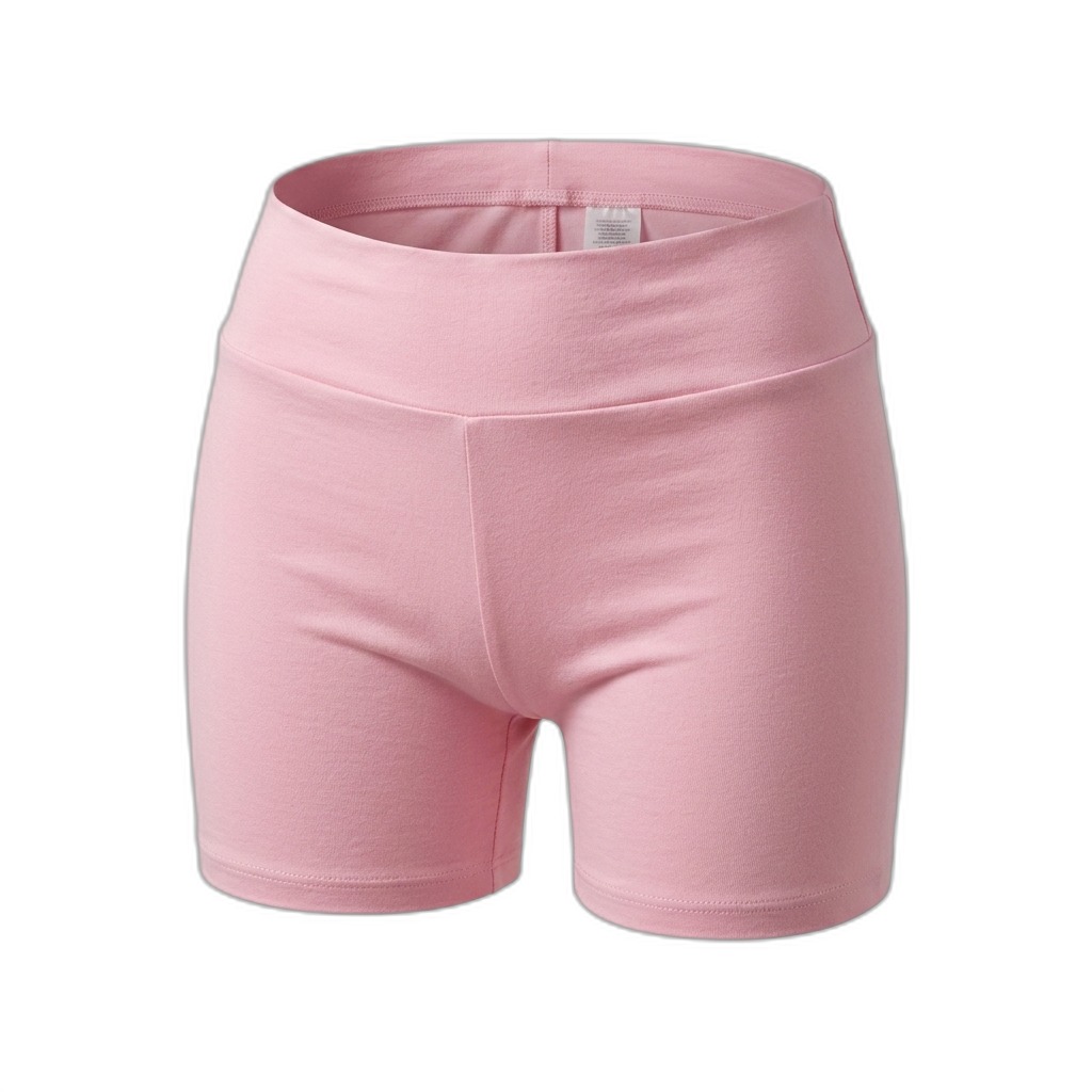 Pink High-Waist Athletic Shorts for Women