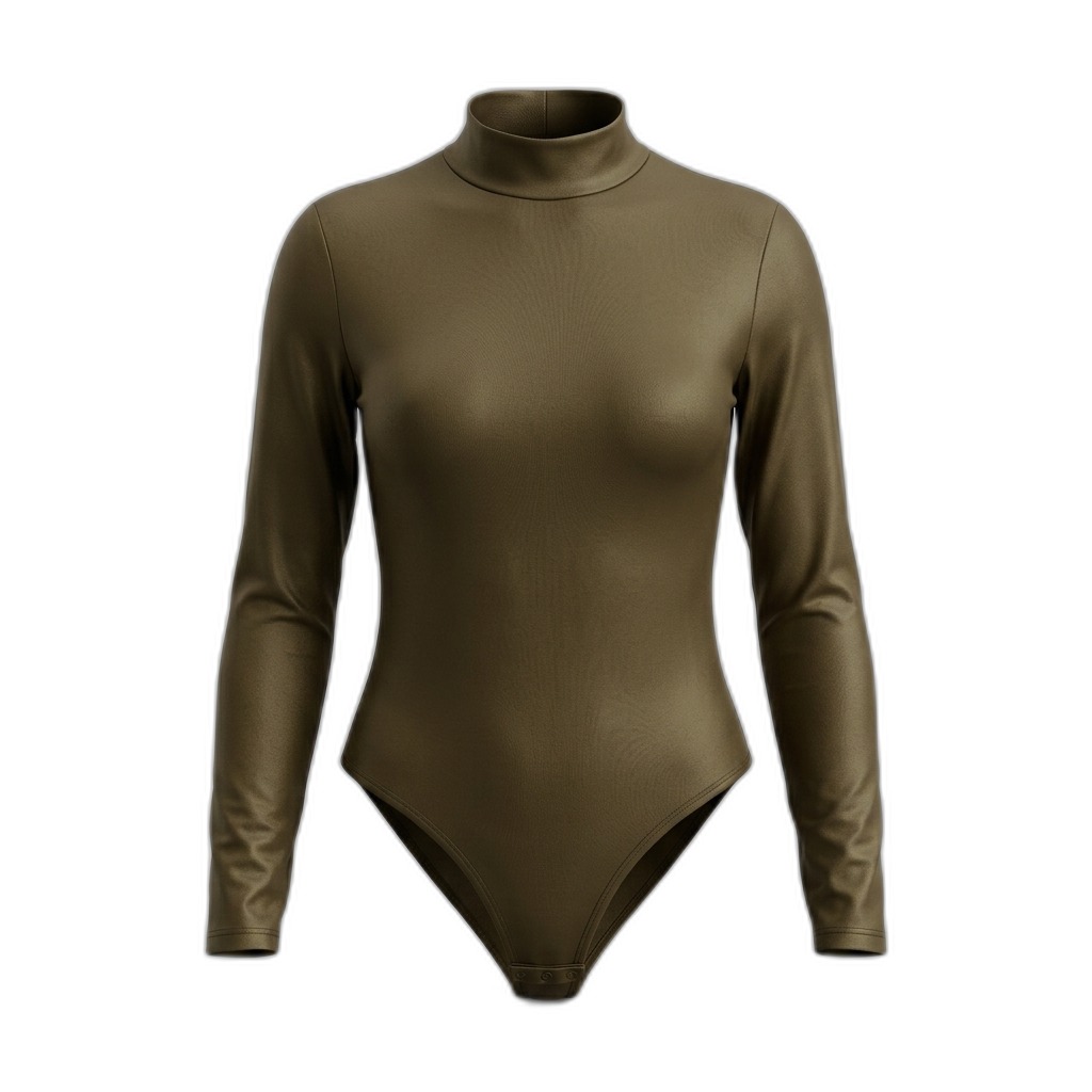 Women's High Neck Long Sleeve Bodysuit